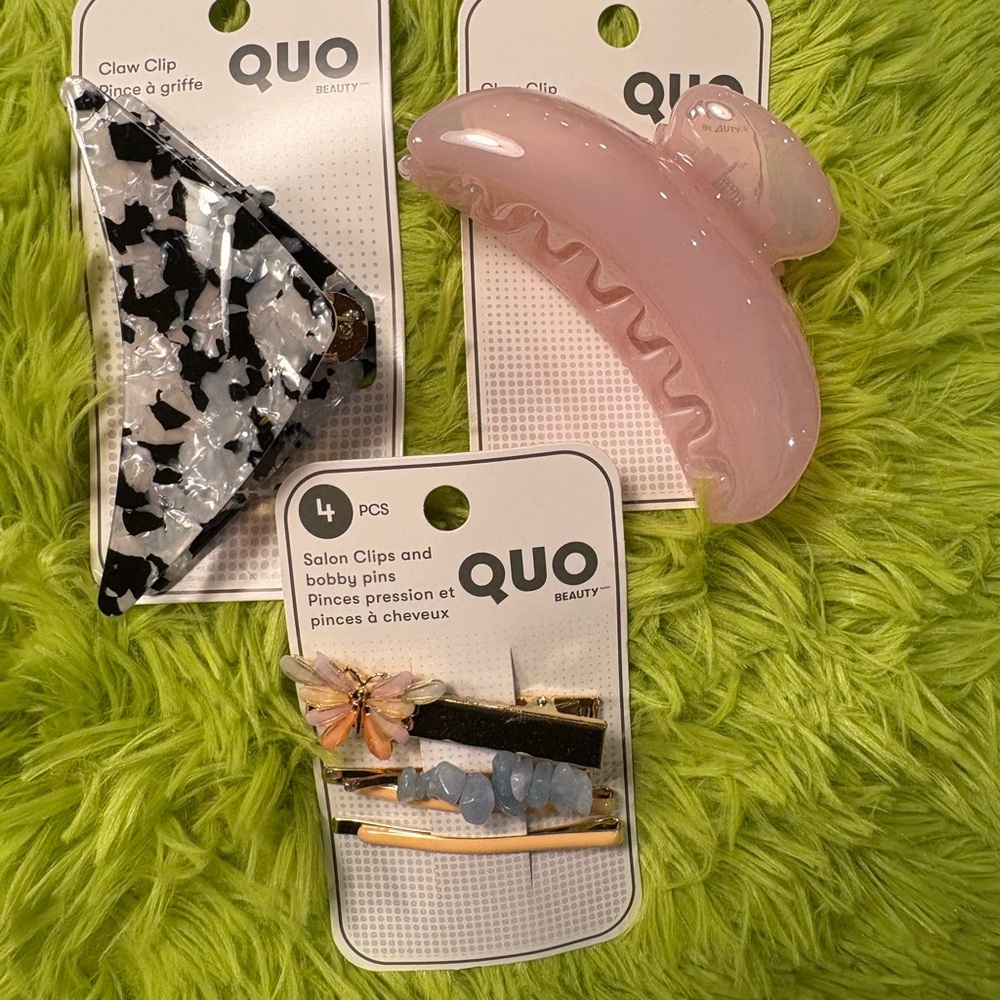 Hair Accessory Set - Pink and Black
